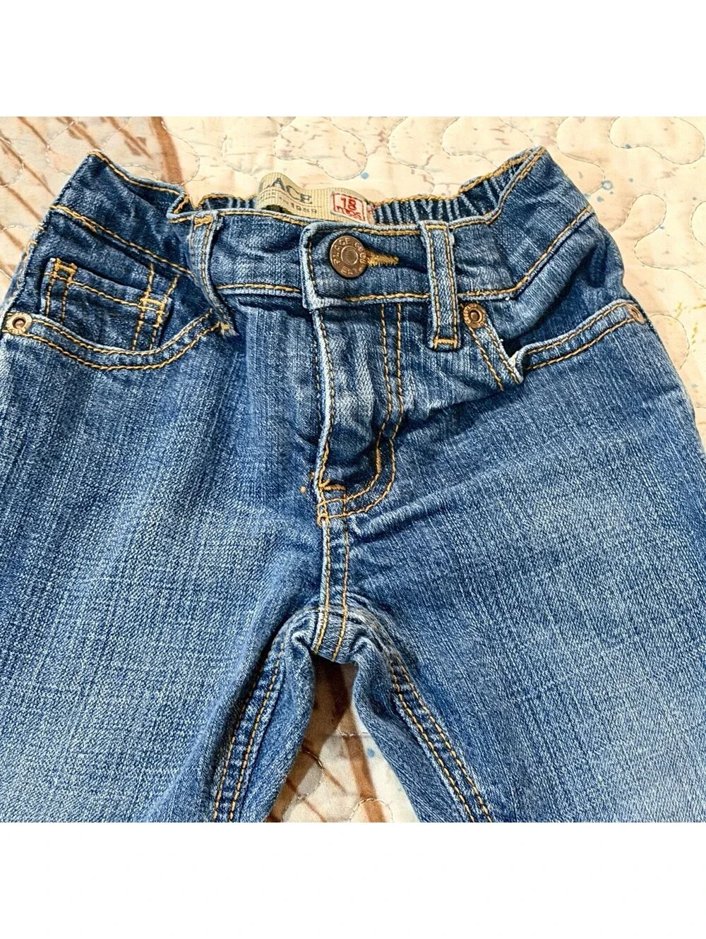 THE CHILDREN'S PLACE FLARE LEG ~ GIRL DENIM JEANS SIZE 18 MONTHS ~ STRETCH